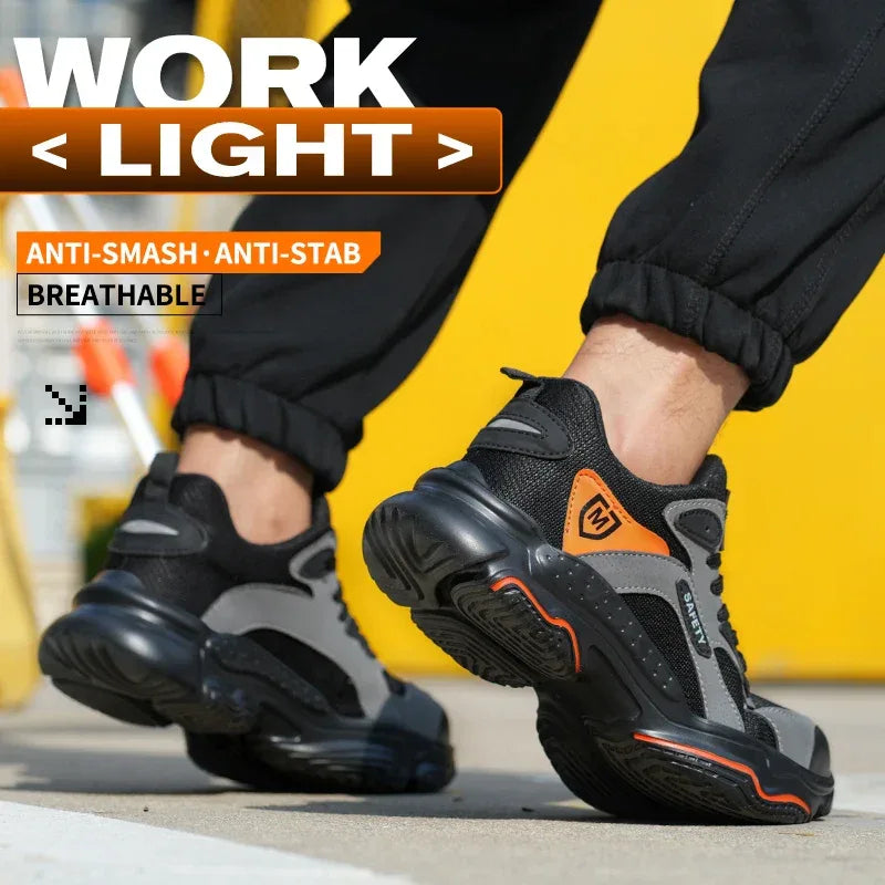Unisex Safety Shoes Featuring Anti-Smash Steel Toe Protection - ShopHub