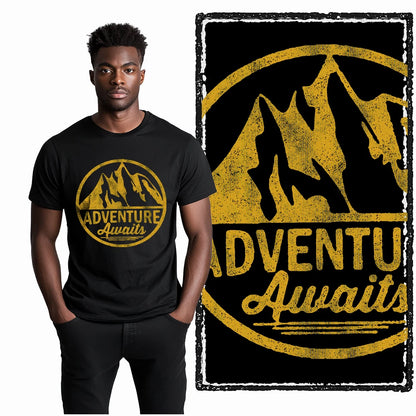 COOLMIND YA002 Adventure Graphic Cotton Tee