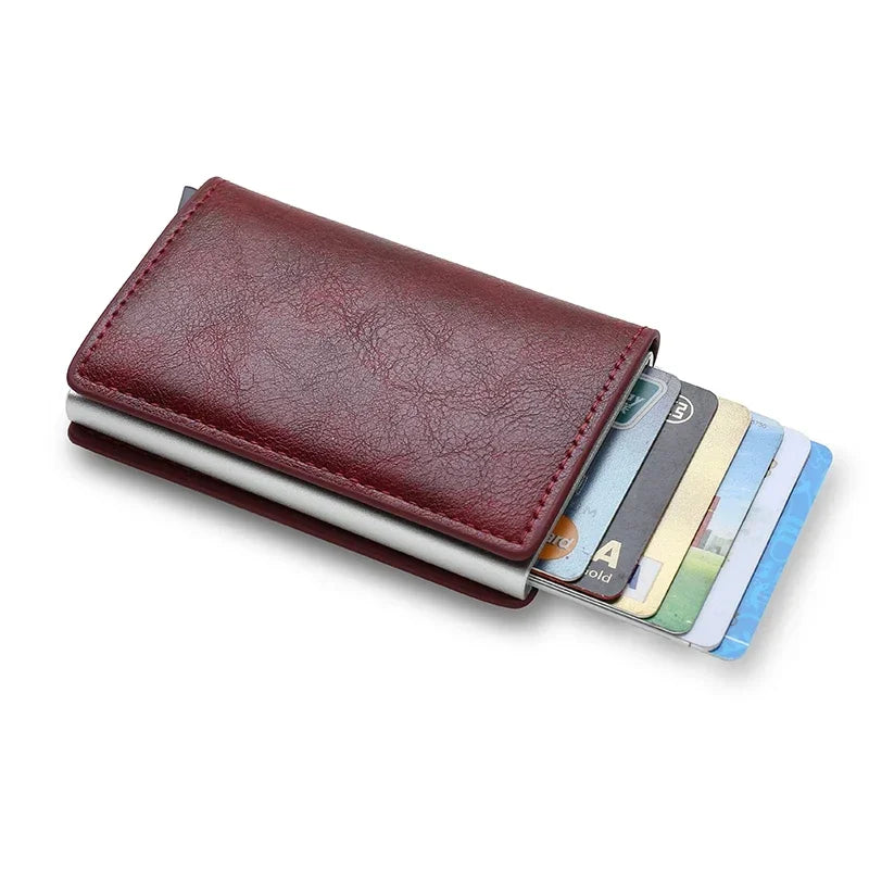 DIENQI RFID Carbon Fiber Card Holder Wallet