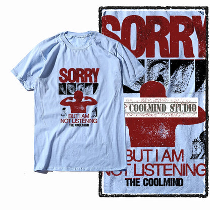 COOLMIND X0068 Silent Rebellion Graphic Tee