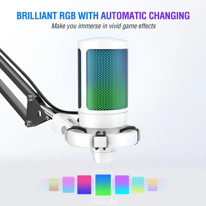 FIFINE USB Gaming Microphone Kit - Elevate Your Streaming Experience with Crystal Clear Sound