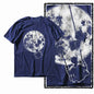 G44 NAVY Cotton Men's Cool Space Graphic T-shirt | Streetwear Big Size O-neck Men's Tee Tshirt
