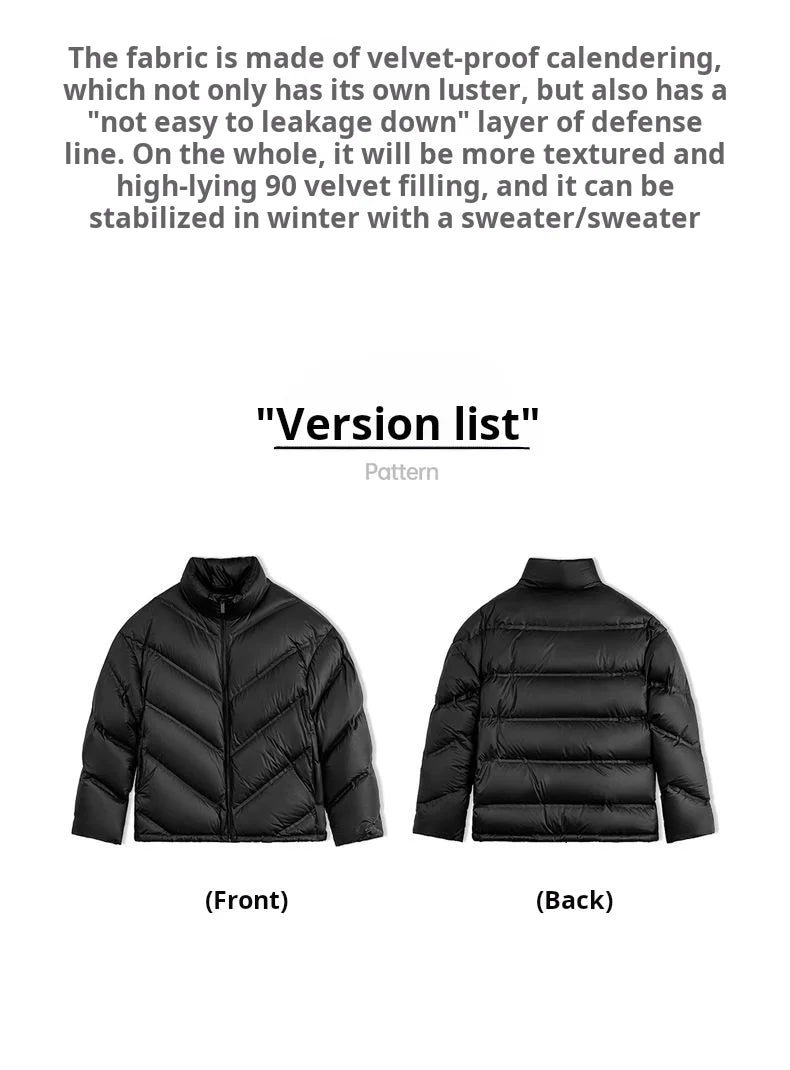 Maden Men's 90% White Duck Down Jacket