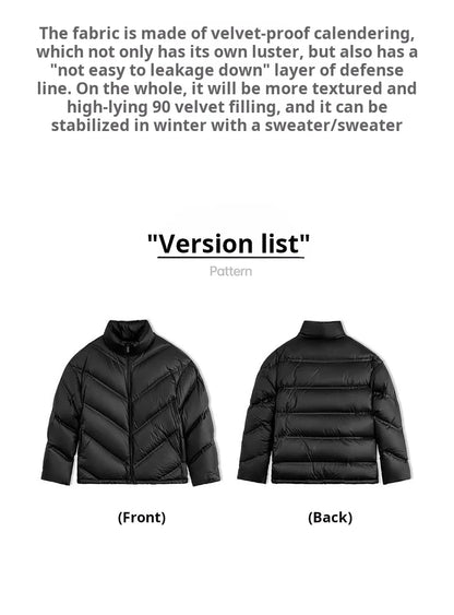 Maden Men's 90% White Duck Down Jacket