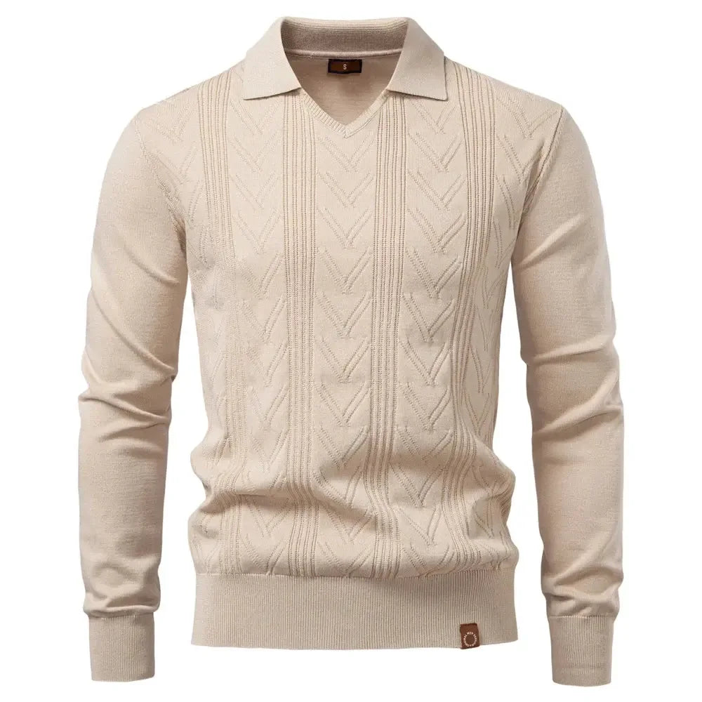 AIOPESON Modern V-Neck Jumpers - ShopHub