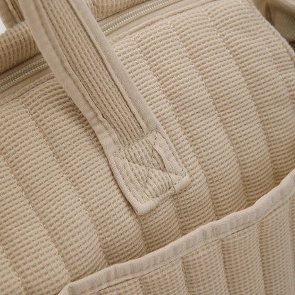 Solid Multi-functional Diaper Bag