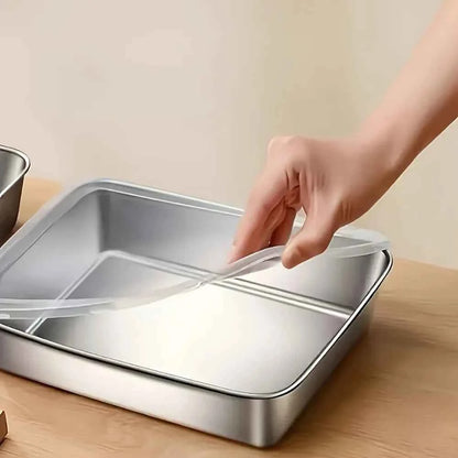 6-Piece Stainless Steel Food Containers with Lids