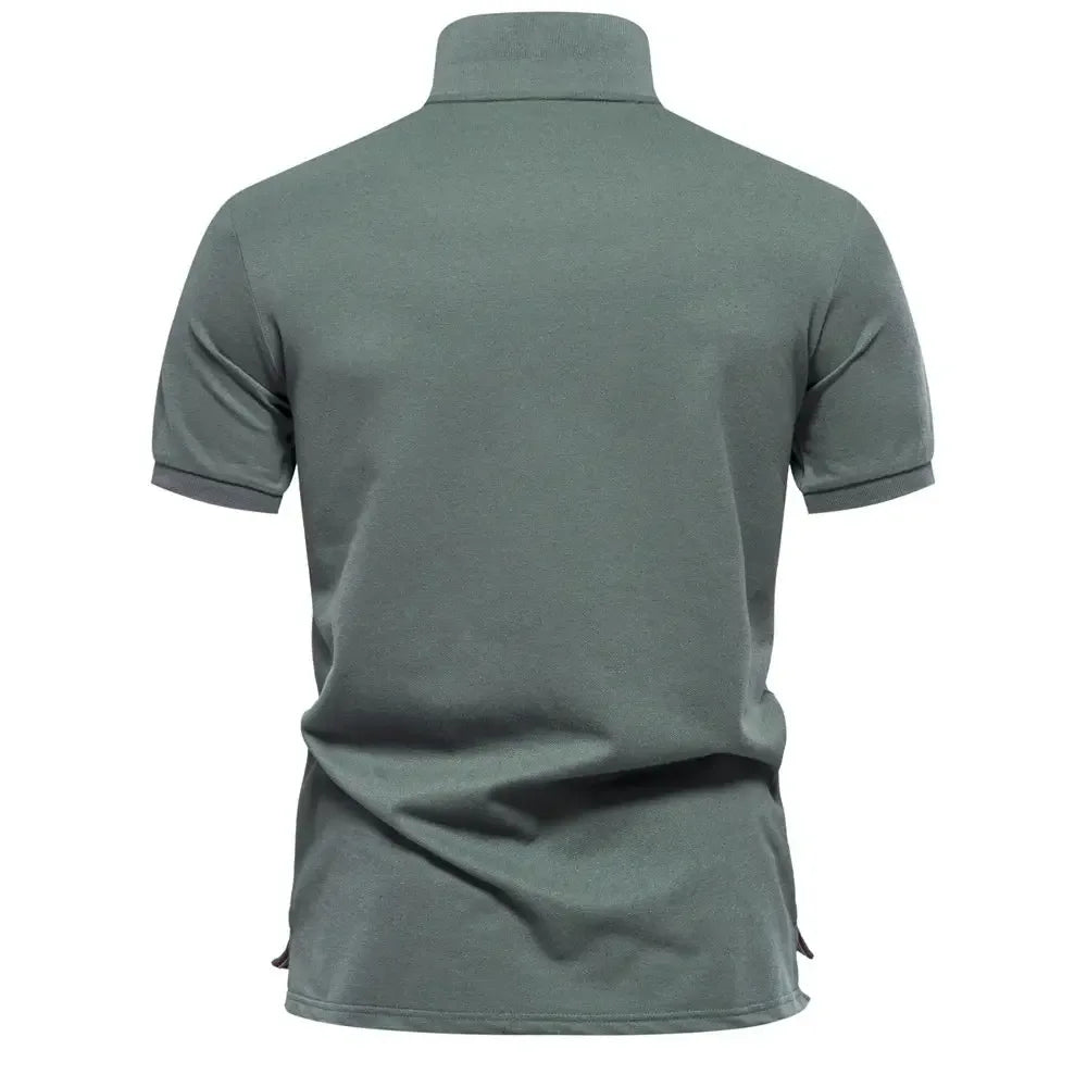 AIOPESON Men's Short Sleeve Polo Shirts - ShopHub
