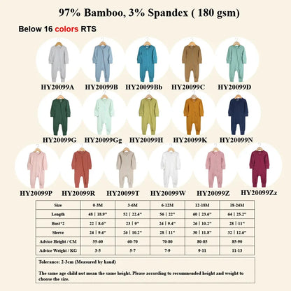 Kids Tales Little Haven Bamboo-Blend Zip Baby Romper