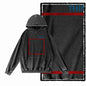 Think Outside the Box Acid-Washed Black Graphic Hoodie