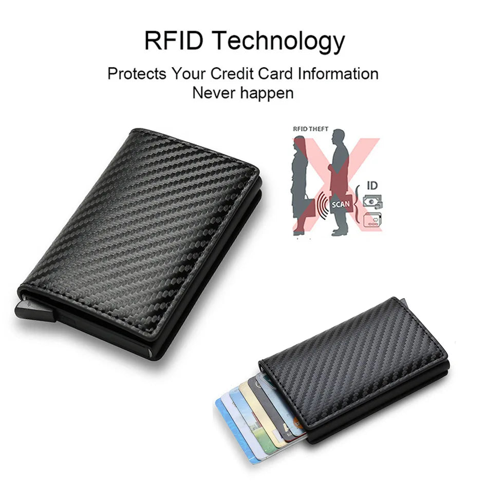 Compact Men's Wallets With RFID Protection