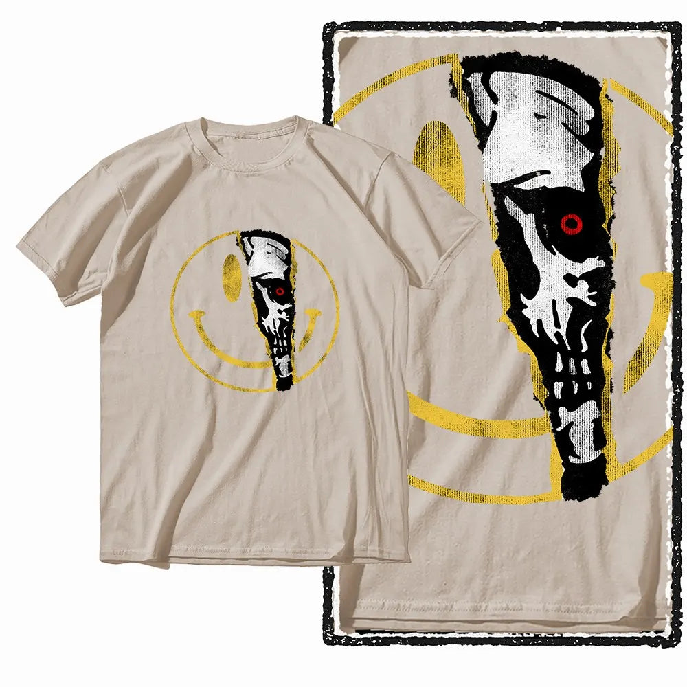 G25 Beige Cotton Streetwear COOLMIND Graphic Men T-shirt | Big Size Cool Vintage O-neck Men's Tee Tshirt