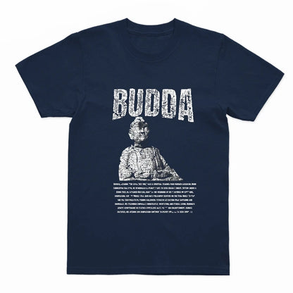 COOLMIND U0003 Buddha Statue Graphic Cotton Tee
