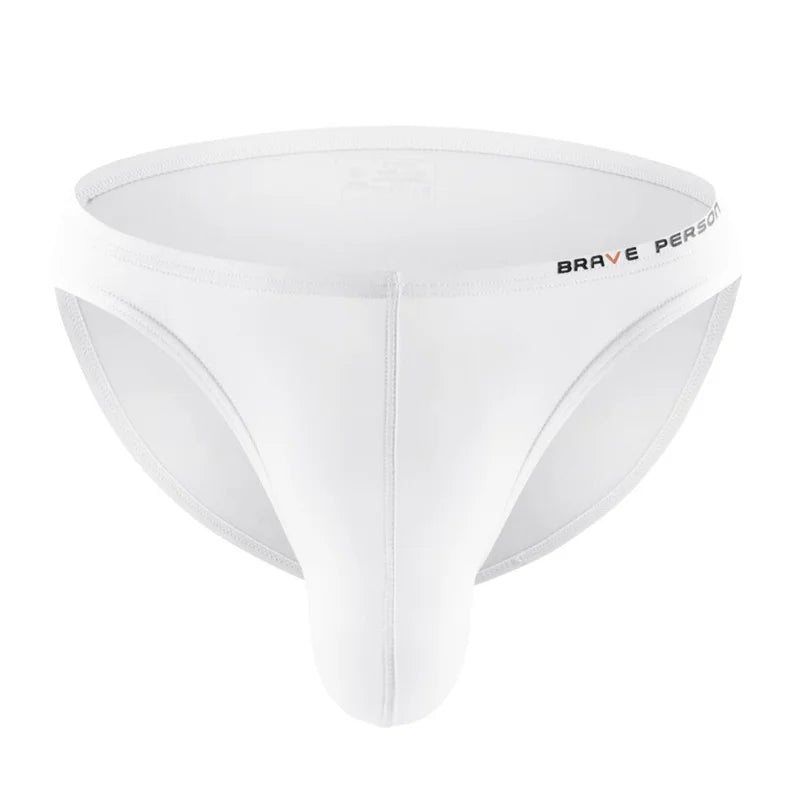 BRAVE PERSON Sexy Men's Underwear Big Penis Pouch Briefs Bikini Nylon Underpants