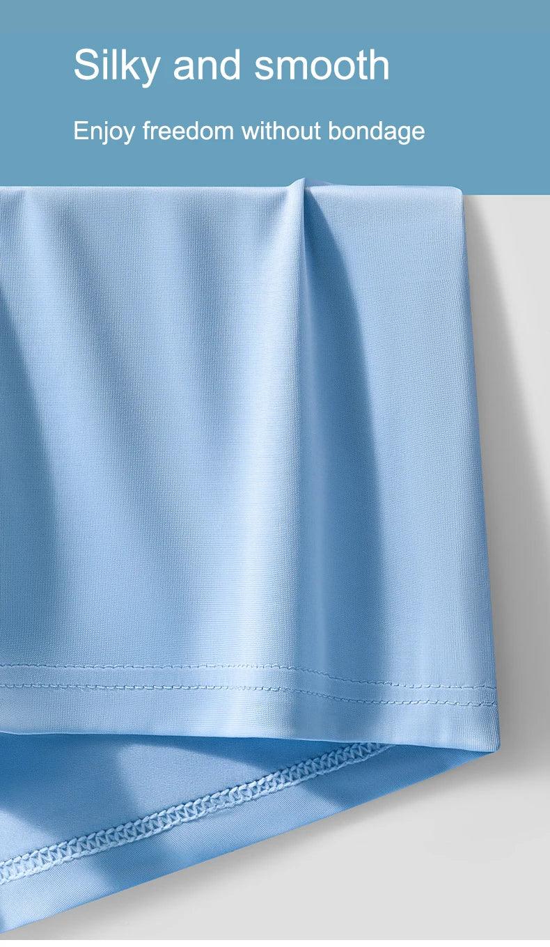 4 Pack Men's Ice Silk Boxer Shorts - ShopHub