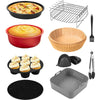 Complete 9–12 piece Air Fryer Accessory Set