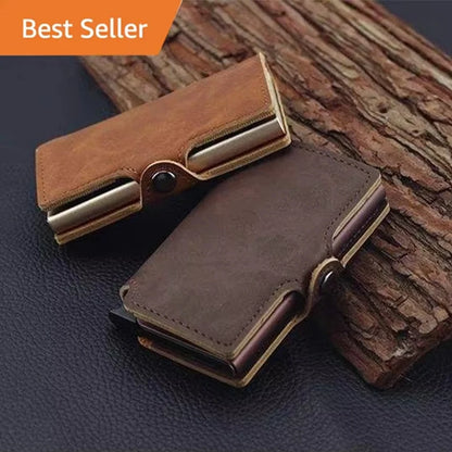 Slim Metal Business Card Holder with RFID Protection
