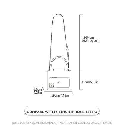 BAFELLI Diamond-Embellished Leather Satchel