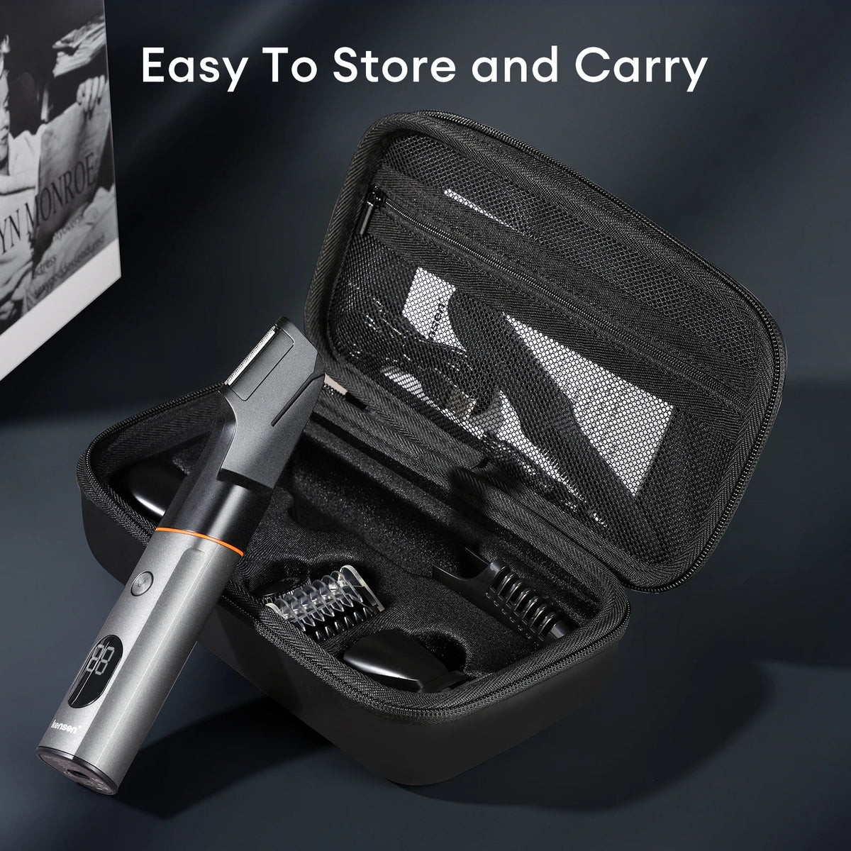 Kensen S16 Body Hair Shaver Kit with hair crimpers from ShopHub NZ, showcasing the crimper plates and ergonomic handle.