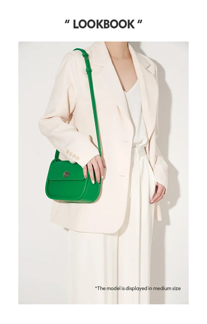 BAFELLI Leather Saddle Bag — Genuine Cow Leather Shoulder & Crossbody