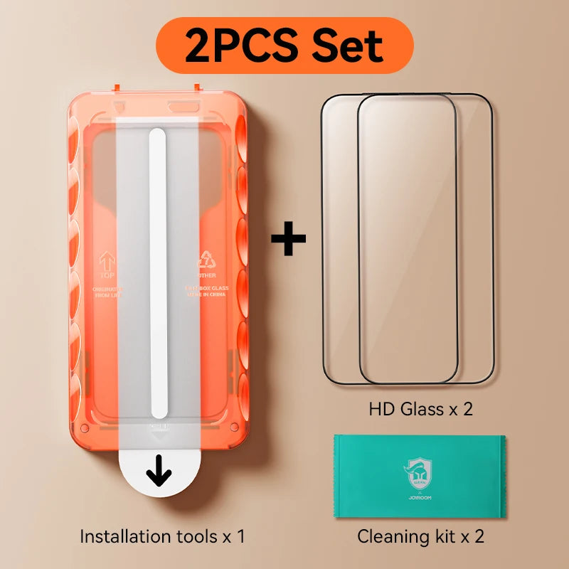 Joyroom Dust-free HD Glass For iPhone 18, 17, 16,