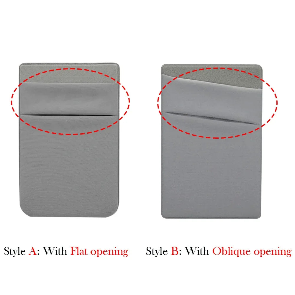 Mobile Phone Card Holders Phone Wallet Stick on Card Holder for Phone Case Adhesive Sticker Cell Phone Wallet Credit Cardholder