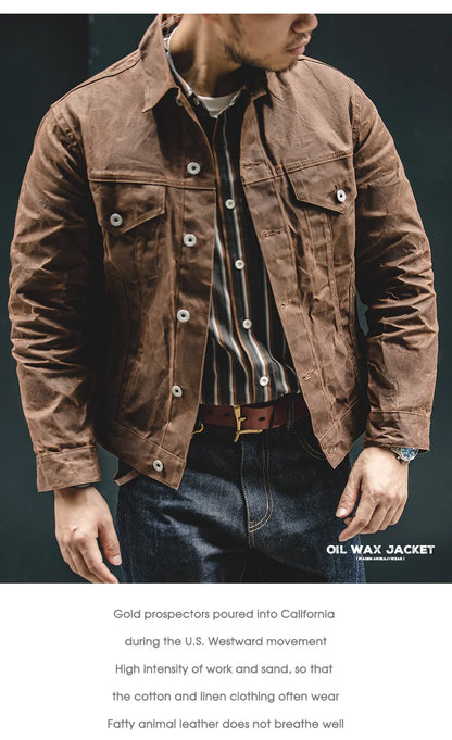 Maden Retro Heavyweight Canvas Oil Waxed Jacket