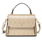 FOXER Lady's Handbag Split Leather Shoulder Bag 2026 Fashion Light Luxury Crossbody Bag Vintage Commute Female Messenger Bag