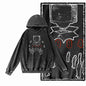 1984 Graphic Acid-Washed Black Streetwear Hoodie