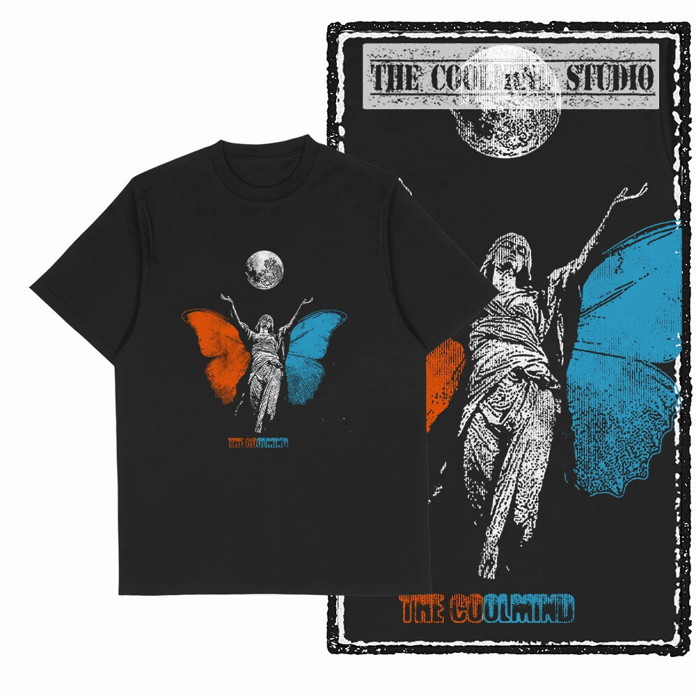 COOLMIND X0119 Wings of Joy Butterfly Cotton Tee