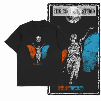 COOLMIND X0119 Wings of Joy Butterfly Cotton Tee