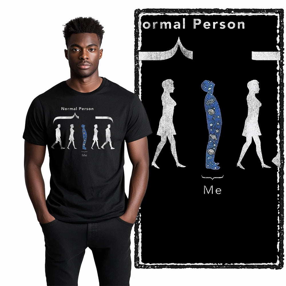 COOLMIND Normal Person Funny Graphic T-Shirt | Unisex