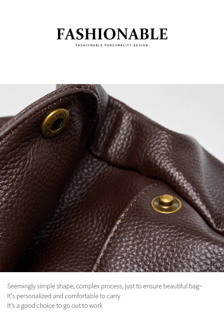 FOXER Genuine Leather Shoulder Bag for Women Large Capacity Handbag Female Casual Tote Bag Computer Bag Crossbody Purse as Gift