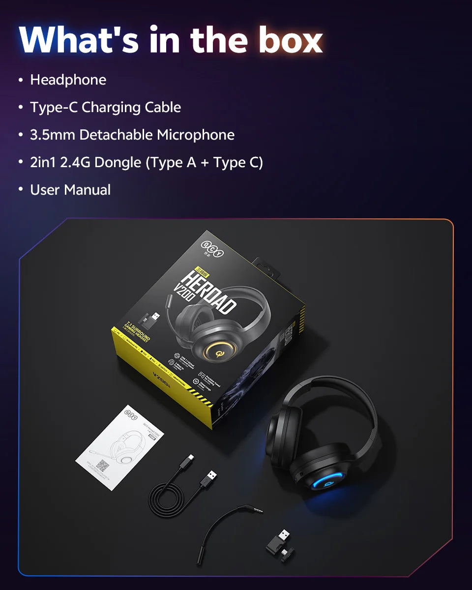 QCY Heroad V200 Gaming Headset