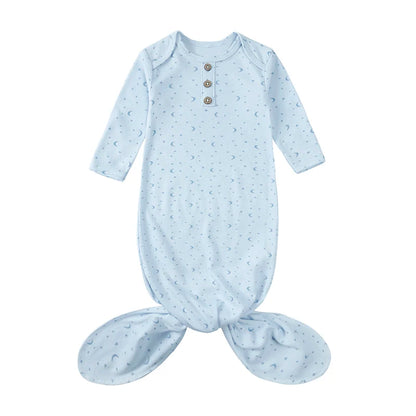 Kids Tales Little Nest Cotton-Blend Knotted Baby Gown