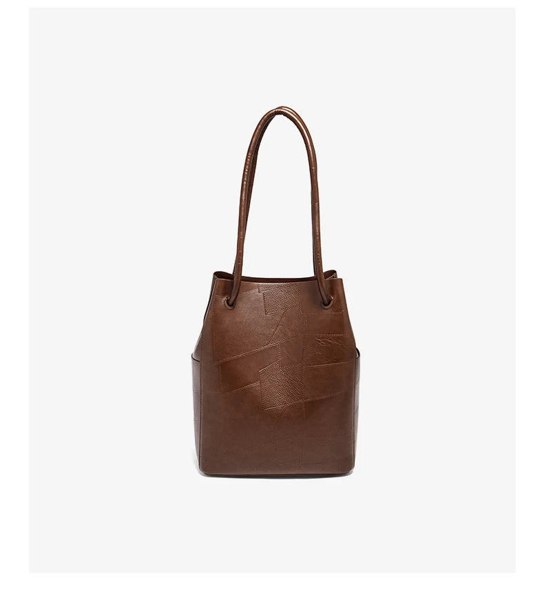 FOXER 2026 Spring New Tote Bag for Women Soft PVC Leather Daily Commute Shoulder Bag Vintage Casual Female Work Handbag