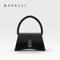 BAFELLI Floral Genuine Leather Half-Moon Bag