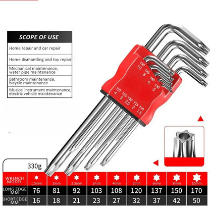 Allen Hex Wrench Screwdriver Set with Sleeve (5 different models available) Habicare