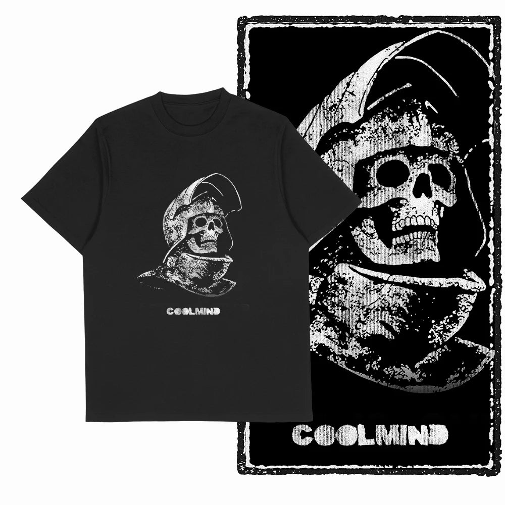 COOLMIND X0062 Dark Winged Truth Graphic Tee