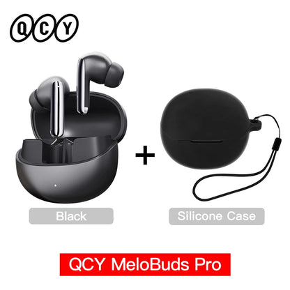 QCY MeloBuds Pro Earphones with 46dB ANC, Hi-Res LDAC, Bluetooth 5.3, 6 Mic Multipoint Connection, In-Ear Detection - ShopHub