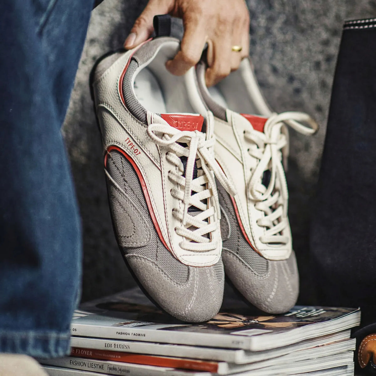 MADEN Speedway Unisex Retro Racing Trainers