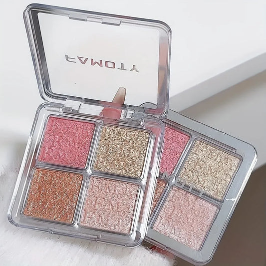 4 Colour Face Highlighter Palette