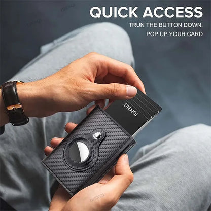 DIENQI C2304H1 Slim PU & Aluminium Card Holder