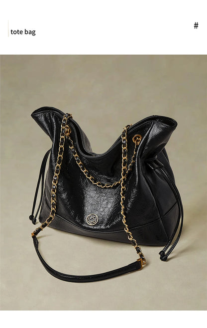 FOXER Luxury Genuine Leather Shoulder Bag