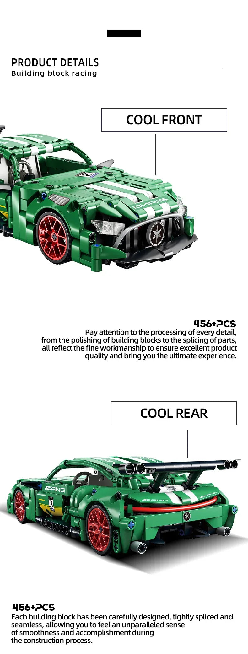 TOYLINX 456PCS Technical Super Racing Car Building Blocks - ShopHub