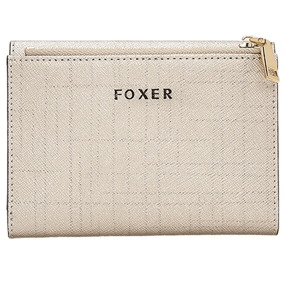 FOXER Women's Short Wallet – Premium Split Leather Design