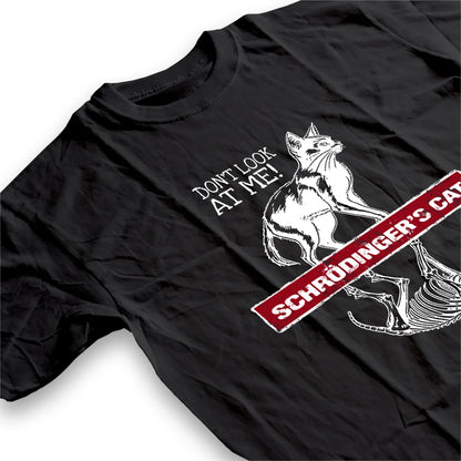 COOLMIND Schrödinger's Cat Graphic Cotton T-Shirt