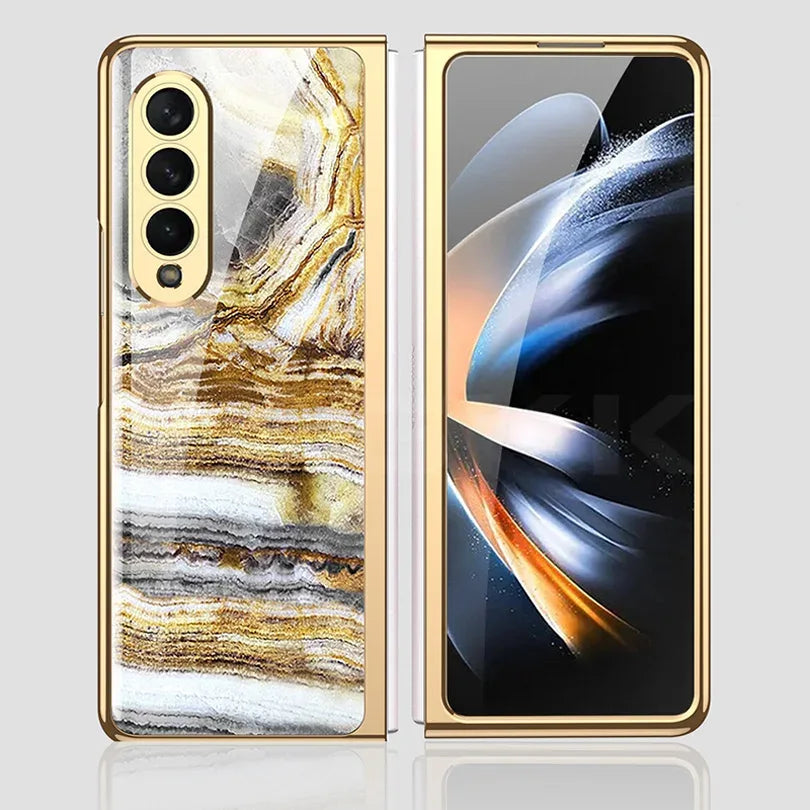 GKK Luxury Plating Frame Case for Galaxy Z Fold 3,4 & 5 - ShopHub