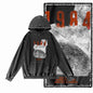 1984 Graphic Acid-Washed Black Streetwear Hoodie