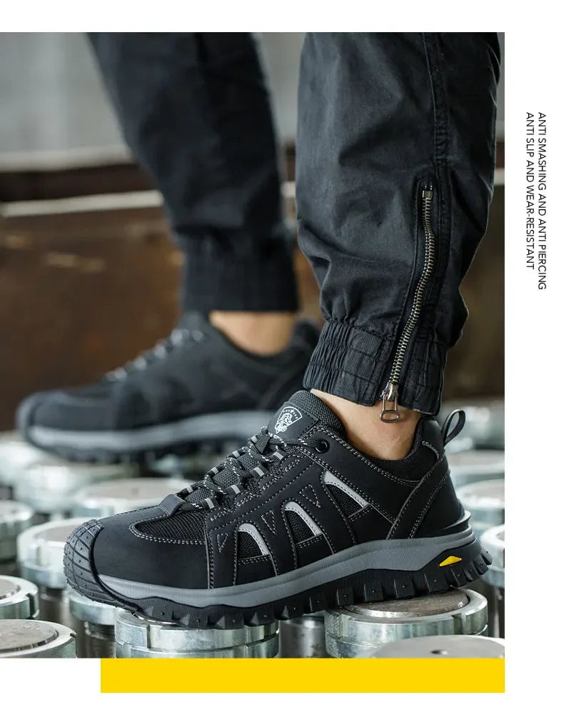 Kankeirr Men’s Steel Toe Work Shoes - ShopHub